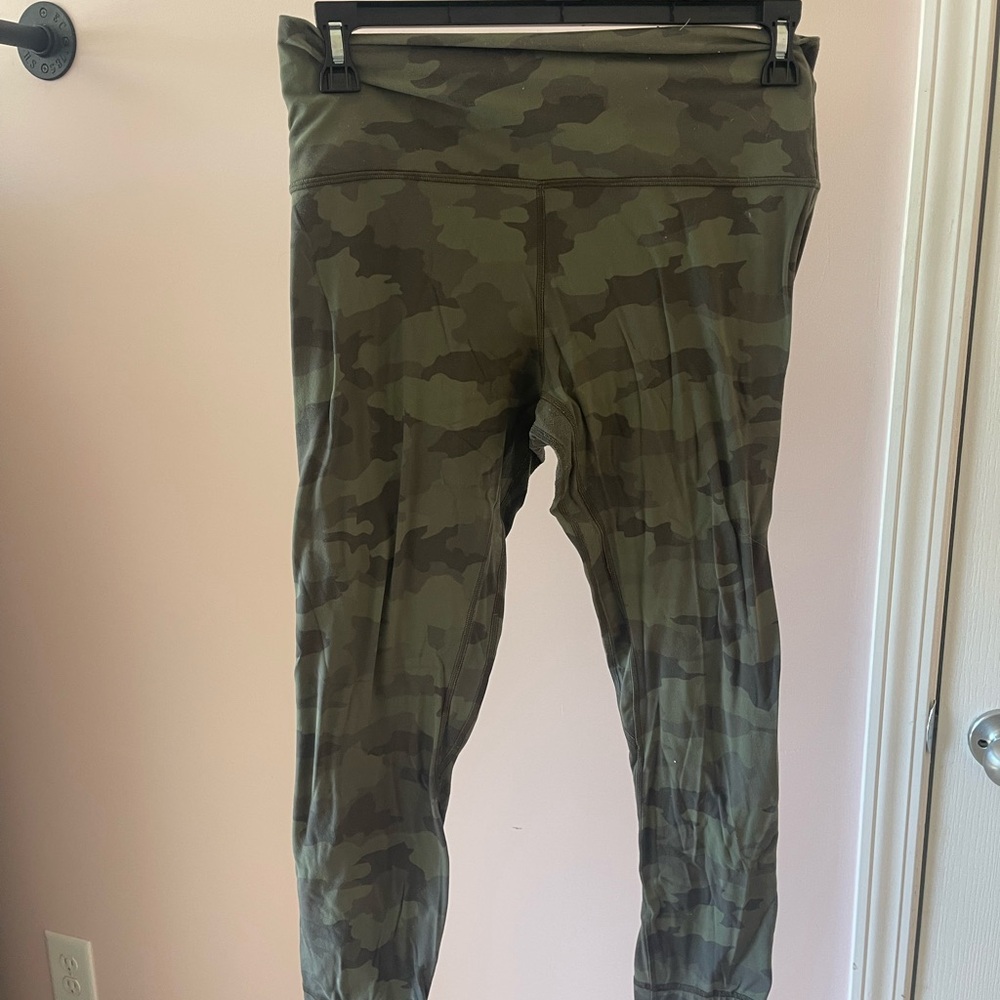 lululemon athletica Olive Camo High-Rise Leggings